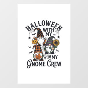 Halloween Gnome Crew Vintage Engraving Shirt_1