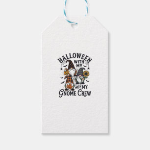 Halloween Gnome Crew Vintage Engraving Shirt_1 Gift Tags
