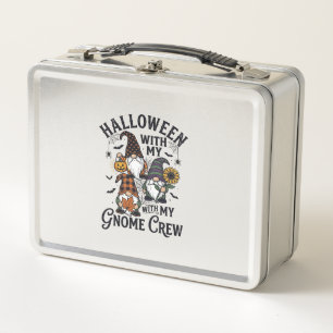 Halloween Gnome Crew Vintage Engraving Shirt_1 Metal Lunch Box