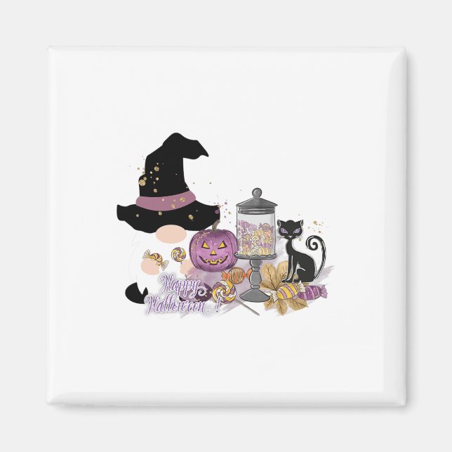 Halloween Gnome Fall Autumn Thanksgiving Halloween Magnet (Front)