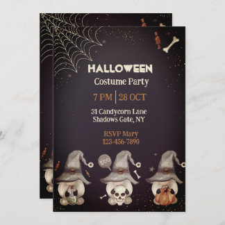 Halloween Gnome Invitation