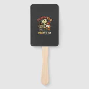 Halloween Gnome Midnight Mischief Hand Fan