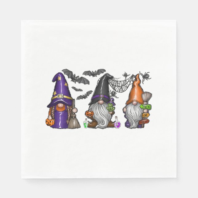 Halloween Gnome   Napkin (Front)