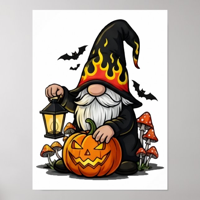 Halloween Gnome Poster (Front)
