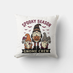 Halloween Gnome Shirt Spooky Gnome Crew Vintage De Cushion