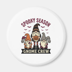 Halloween Gnome Shirt Spooky Gnome Crew Vintage De Magnet