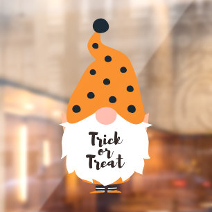 Halloween Gnome Window Cling