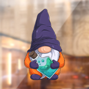 Halloween Gnome Window Cling