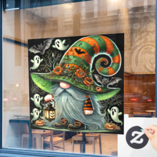 Halloween Gnome Window Cling