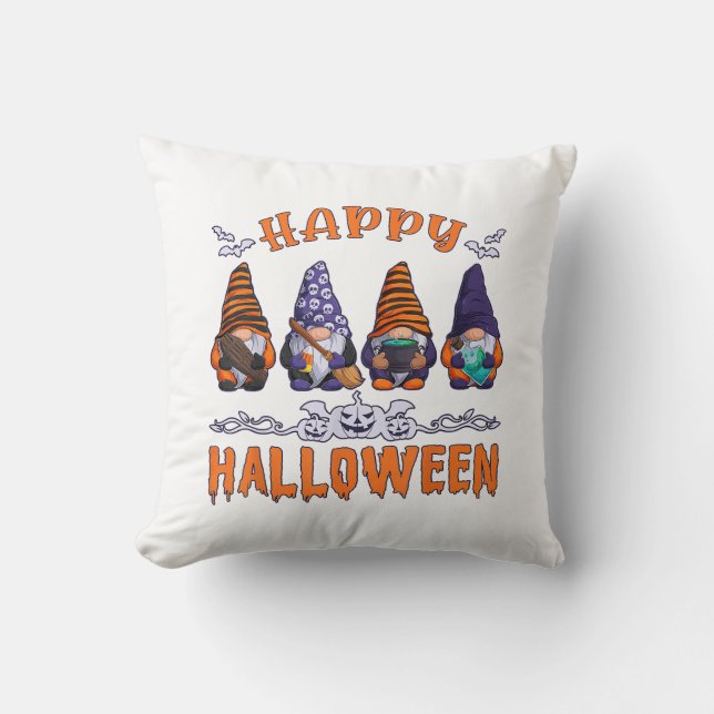 Halloween Gnomes Cushion (Front)