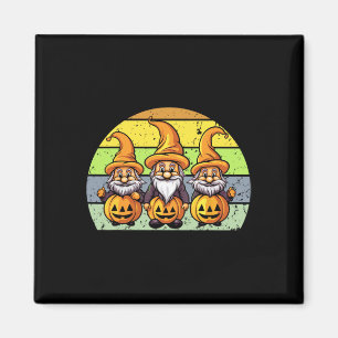 Halloween Gnomes Cute Autumn Pumpkin Fall Holiday Magnet