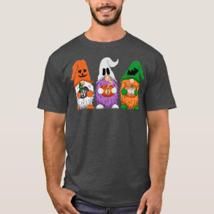 Halloween Gnomes Cute Autumn Pumpkin Fall Holiday  T-Shirt