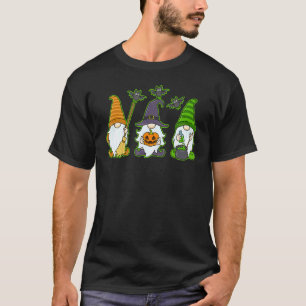 Halloween Gnomes Cute Autumn Pumpkin Fall Knomes T-Shirt