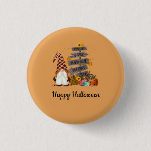 Halloween Gnomes, Fall, Pumpkins, Halloween Party 3 Cm Round Badge