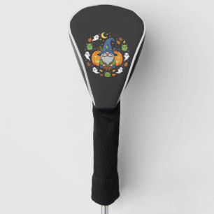 Halloween Gnomes Pumpkin Magic Design Golf Head Cover