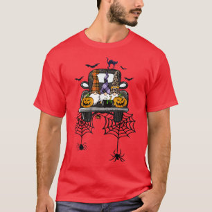 Halloween Gnomes Pumpkin Truck Funny Halloween Par T-Shirt