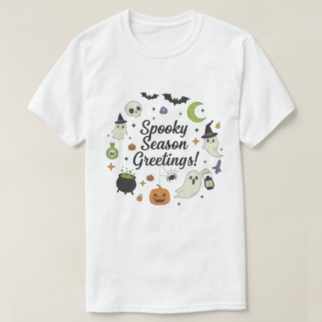 Halloween Gnomes T-Shirt – Cute Witches witT-Shirt (Design Front)