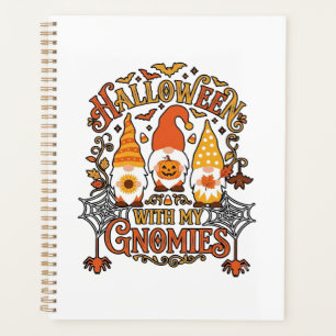 Halloween Gnomies Pumpkin Spider Web Bats_1 Planner