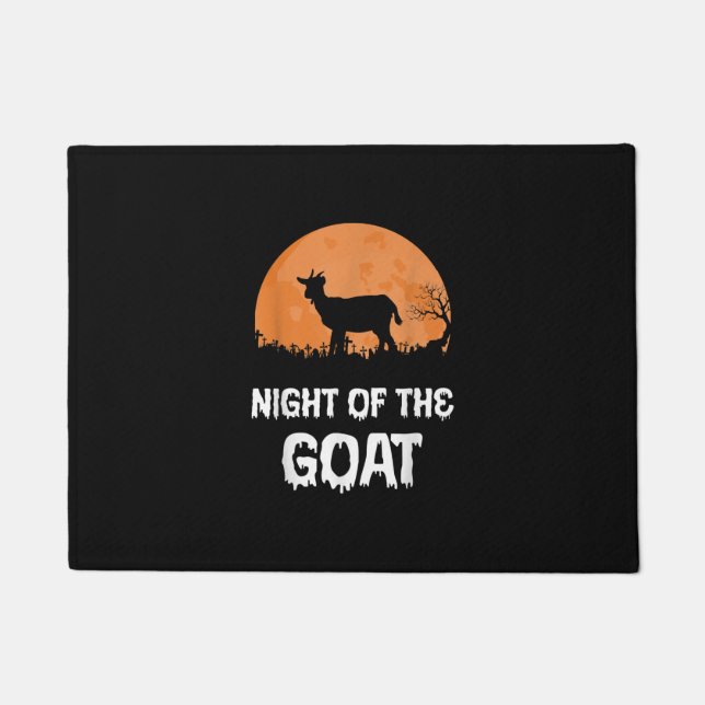 Halloween Goat Costume Gift Doormat (Front)