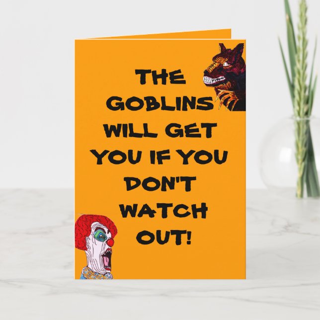 HALLOWEEN GOBLINS  card (Front)