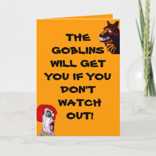 HALLOWEEN GOBLINS card