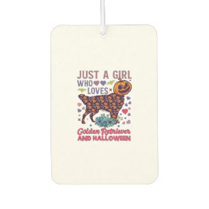 Halloween Golden Retriever_1 Car Air Freshener