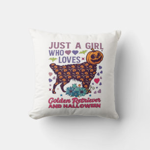 Halloween Golden Retriever_1 Cushion