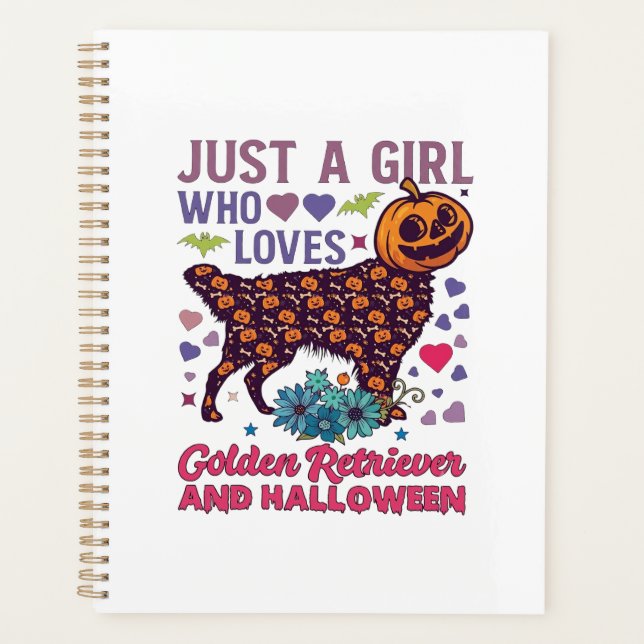 Halloween Golden Retriever_1 Planner (Front)
