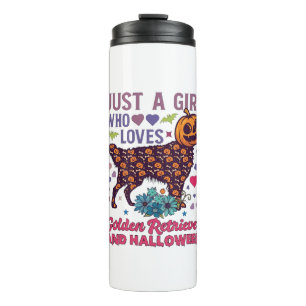Halloween Golden Retriever_1 Thermal Tumbler