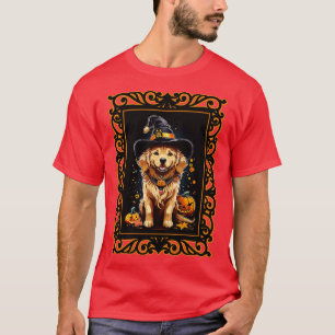 halloween golden retriever 3 T-Shirt