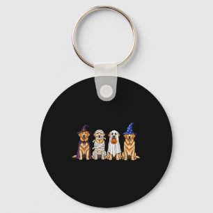 Halloween Golden Retriever Ghost Soky Dog Lovers D Key Ring