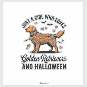 Halloween Golden Retriever Girl Dog Mum Vintage Ar