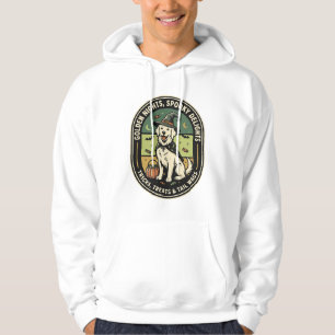 Halloween Golden Retriever Spooky Night Club Hoodie