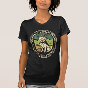 Halloween Golden Retriever Spooky Night Club T-Shirt