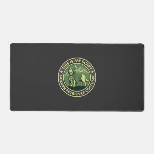Halloween Golden Retriever This is my Scary_1 Desk Mat