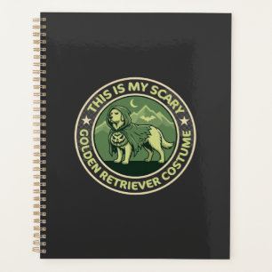 Halloween Golden Retriever This is my Scary_1 Planner