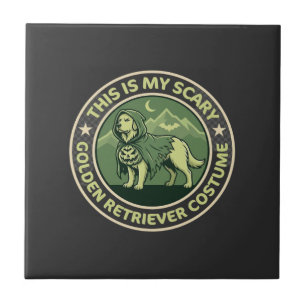 Halloween Golden Retriever This is my Scary_1 Tile