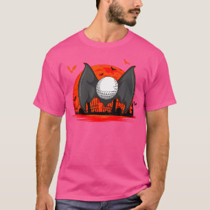 Halloween Golf Player Ball Bat Golfer Sport All Ha T-Shirt
