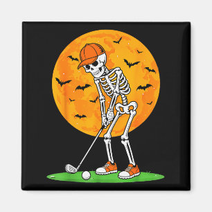 Halloween Golf Skeleton Soky Golfer Halloween Golf Magnet