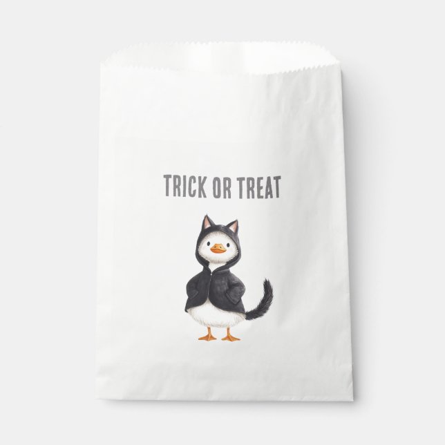 Halloween Goose Black Cat Favour Bags (Front)