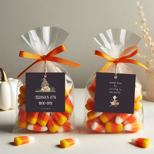 Halloween Goose Grey Kids Birthday Costume Party  Favour Tags