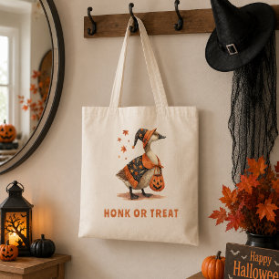 Halloween Goose Honk or Treat Tote Bag