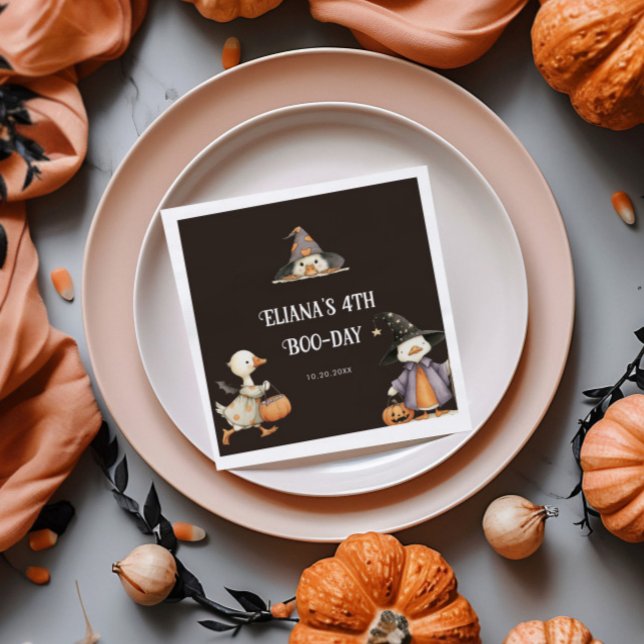 Halloween Goose Kids Birthday Costume Party  Napkin (Creator Uploaded)