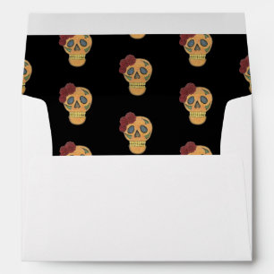 Halloween Gothic Day of the Dead Sugar Skulls Envelope