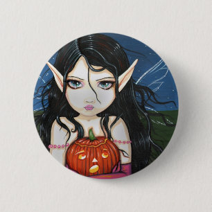 Halloween Gothic Fairy Pin Button