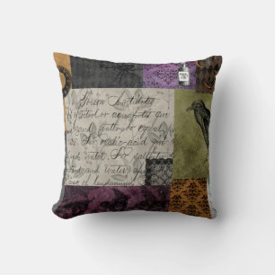 Halloween Gothic Mediaeval Spooky Apothecary Art Cushion