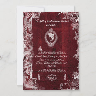 Halloween Gothic Romance Holiday Card
