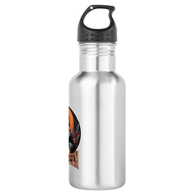Halloween Gothic Skeleton Fortune Teller Vector Ar 532 Ml Water Bottle (Front)