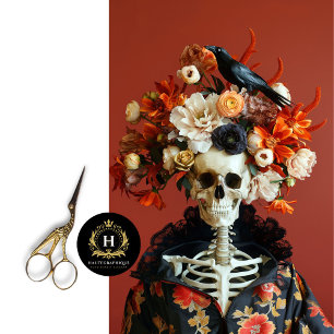 Halloween Gothic Skeleton Skull Decoupage Tissue Paper