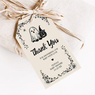 Halloween Gothic Vintage Baby Shower Favour Tags